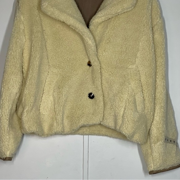 FREE PEOPLE Joplin Womens Cozy Jacket in Ivory - Picture 6 of 14